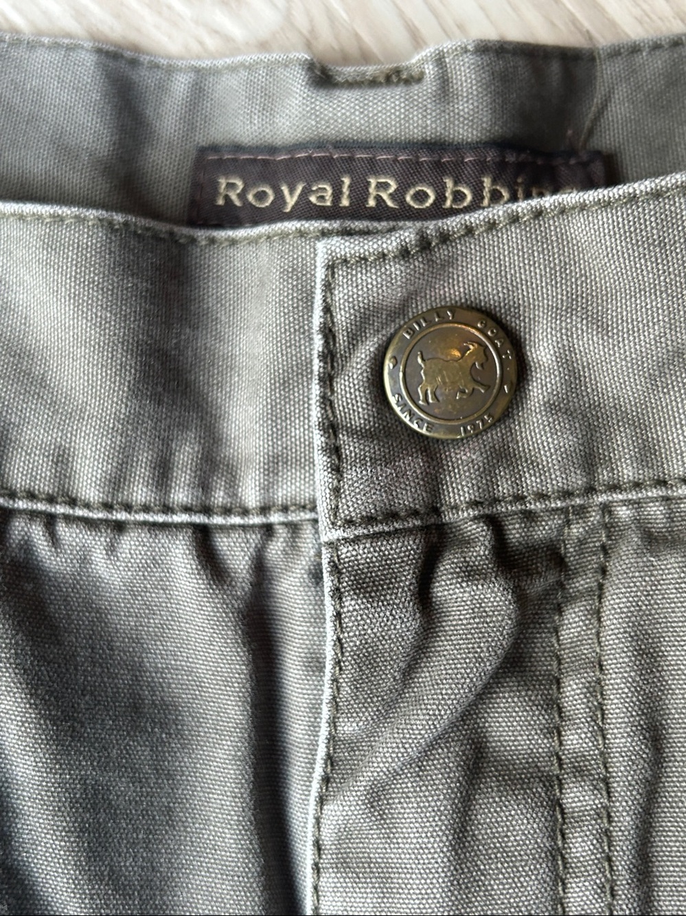 Royal Robbins Relaxed Tailored
Cotton Shorts 36 Olive SPF Golf Casual Utility - Picture 3 of 9